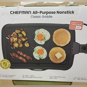 Chefman All-Purpose Nonstick Classic Griddle - Black